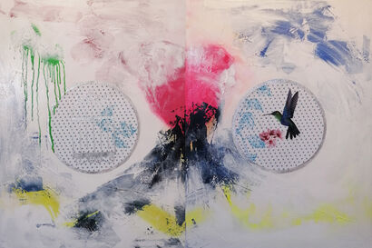 Taumatropio di Denise three - a Paint Artowrk by Denise Sanna